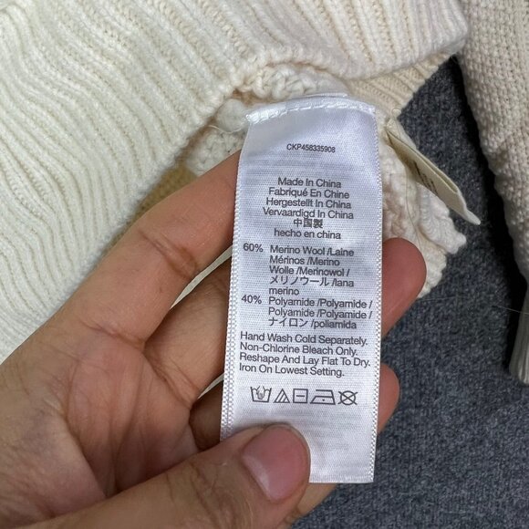 NEW $110 Madewell Hollydene Ruffle-Shoulder Pullover Sweater Size Small WOOL - Picture 9 of 9